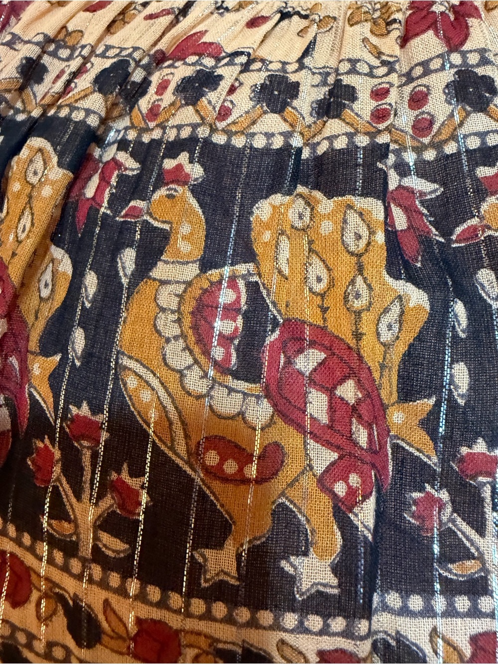 Anthropologie -Raga Advika Bohemian Print Midi Dress NWOT Small- GORGEOUS - Picture 9 of 16